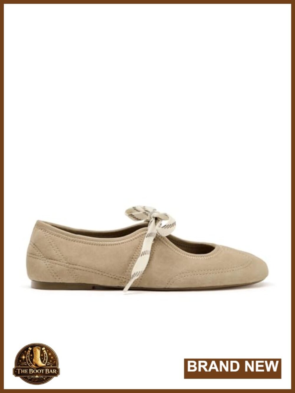 Faux Suede Ballet Flats Lace Up Round Toe Mary Jane Comfortable Casual Shoes